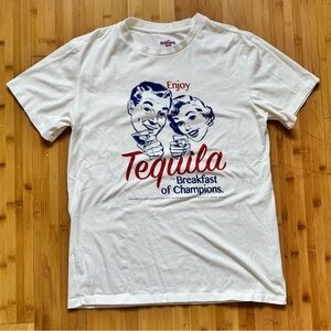 White Tequila Graphic Tee Large